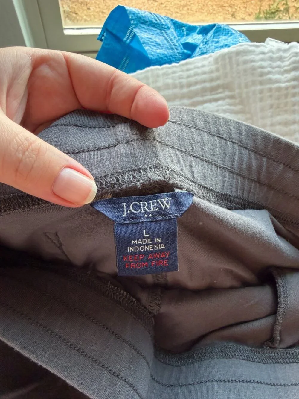 J. Crew Men's Charcoal Gray 100% Cotton Jersey Shorts Large
